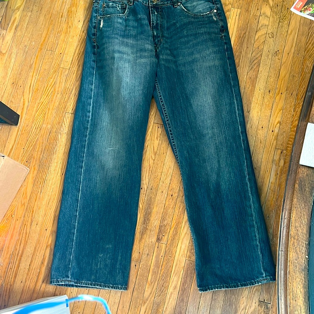Lightly worn Union Bay denim blue jeans